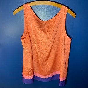 Loft size Large Coral Colorblock Shell